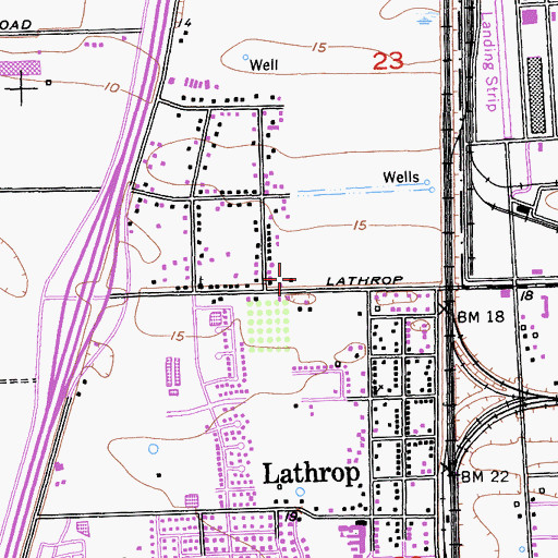 Topographic Map of Woodfield Park, CA