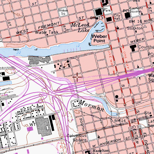 Topographic Map of Alternative Education Center, CA