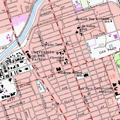 Topographic Map of Chinese Christian Mission, CA