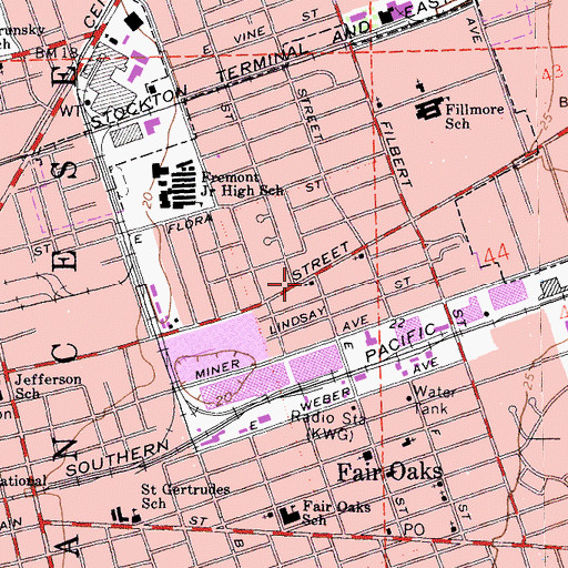Topographic Map of Church of God Seventh Day, CA