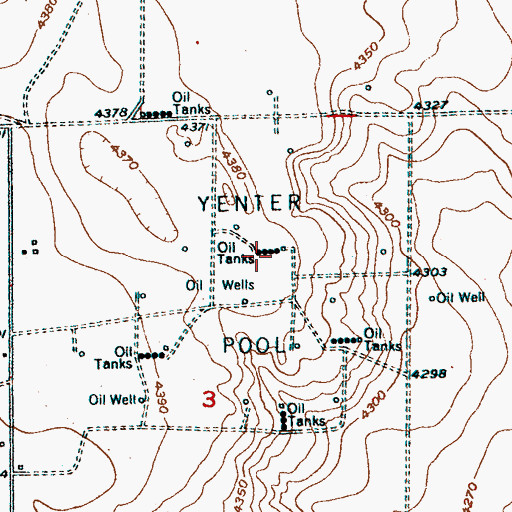 Topographic Map of Yenter Pool, CO