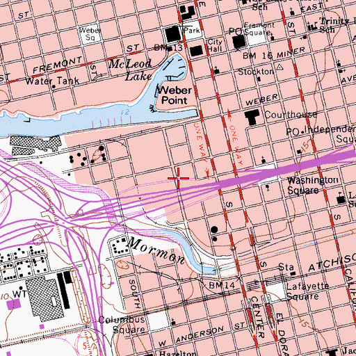 Topographic Map of Nippon Hospital (historical), CA