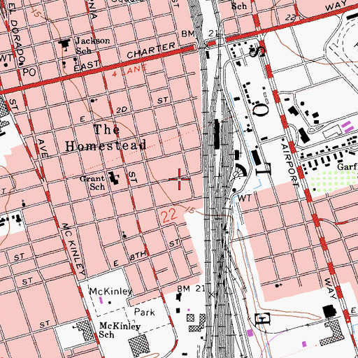 Topographic Map of Sikh Temple, CA