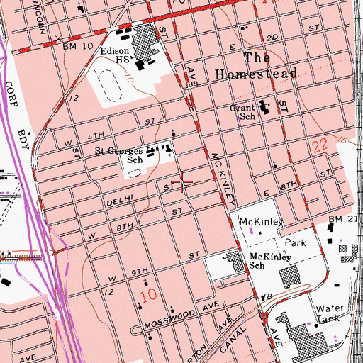 Topographic Map of Apostolic Pentecostal Church, CA