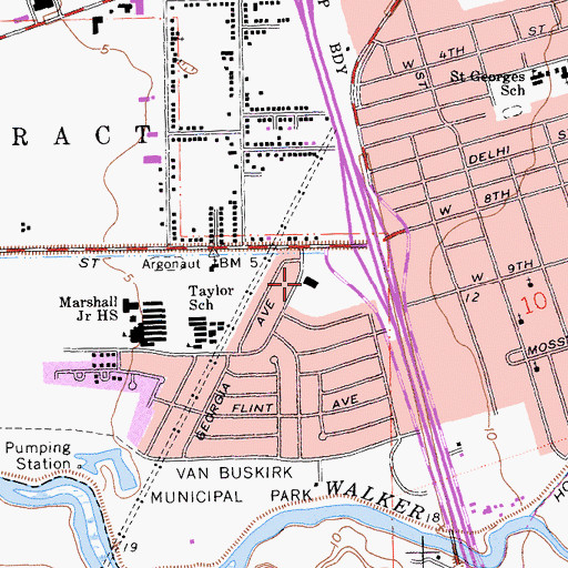Topographic Map of Apostolic Tabernacle, CA