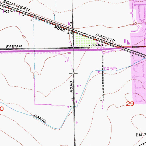 Topographic Map of Kit Fox Park, CA