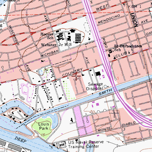 Topographic Map of Evangelical Free Church of Stockton, CA