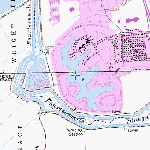 Topographic Map of Lake Lincoln, CA