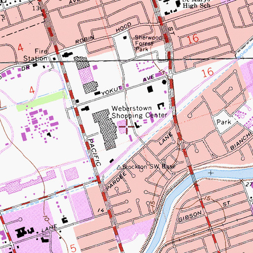 Topographic Map of Saint Andrews Lutheran Church, CA
