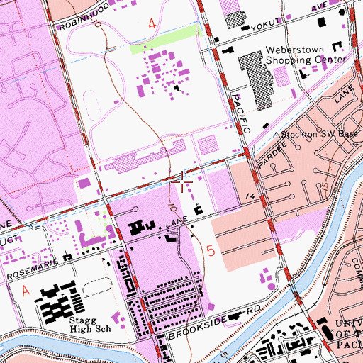 Topographic Map of Saint Basil Greek Orthodox Church, CA