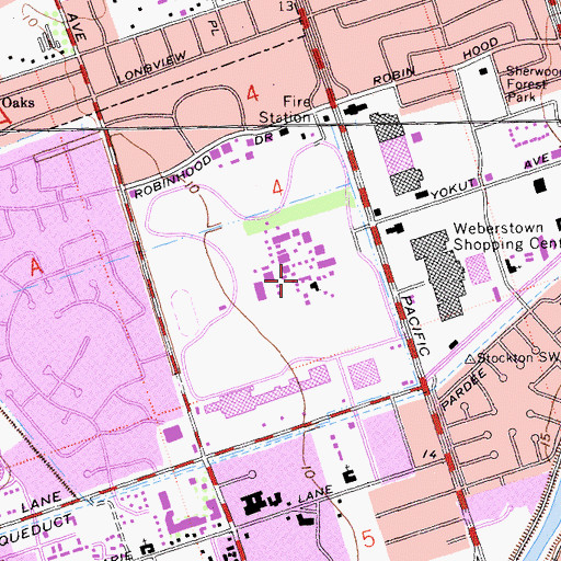 Topographic Map of Goleman Library, CA