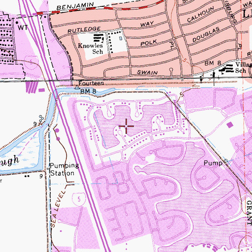 Topographic Map of Meadow Lake, CA