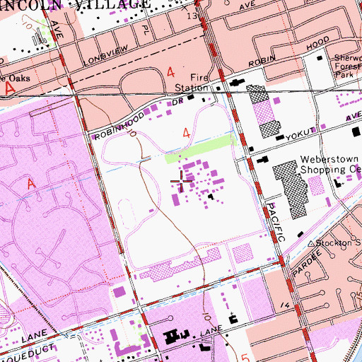 Topographic Map of San Joaquin Delta College, CA