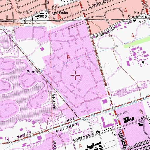 Topographic Map of Venetian Gardens Golf Course, CA