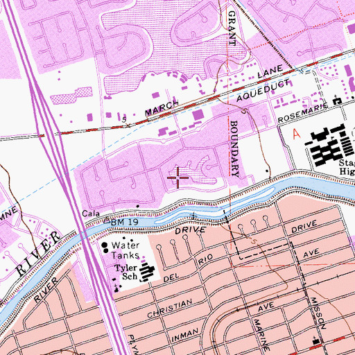 Topographic Map of Lake Venezia, CA