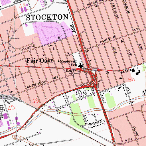 Topographic Map of Christ Temple Apostolic Faith Church, CA