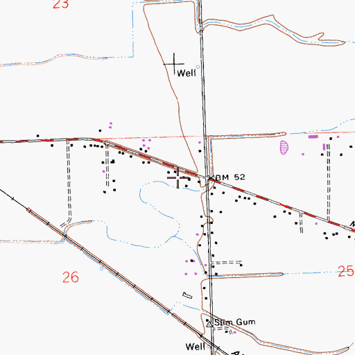 Topographic Map of Jesus Name Community Church, CA
