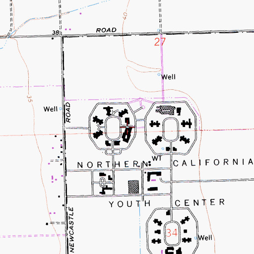 Topographic Map of Olt Close School, CA