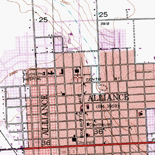 Topographic Map of Immanuel Lutheran Church, NE