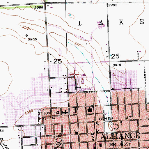 Topographic Map of Saint Matthews Episcopal Church, NE