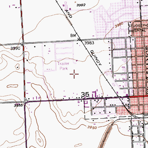 Topographic Map of Episcopal Evangelical Free Church, NE