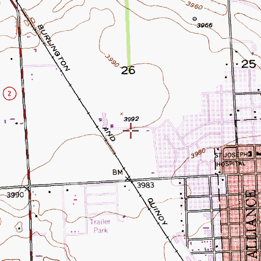 Topographic Map of The Church of Jesus Christ of Latter Day Saints, NE