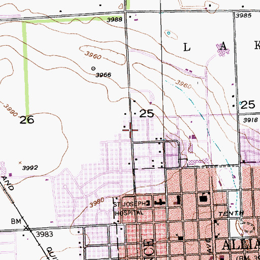Topographic Map of Alliance Berean Church, NE