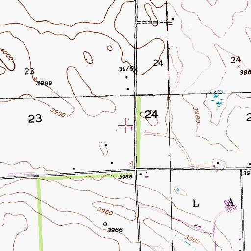 Topographic Map of Lakefield Wesleyan Chapel, NE
