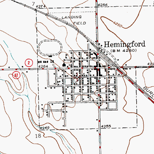 Topographic Map of Congregational Church, NE