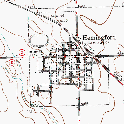 Topographic Map of United Methodist Church, NE