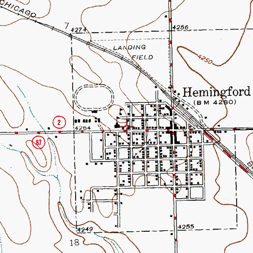 Topographic Map of Saint Bridget Catholic Church, NE