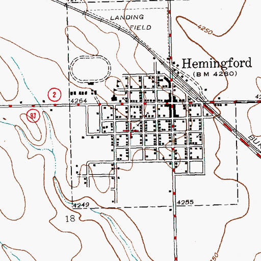 Topographic Map of Nazarene Church, NE