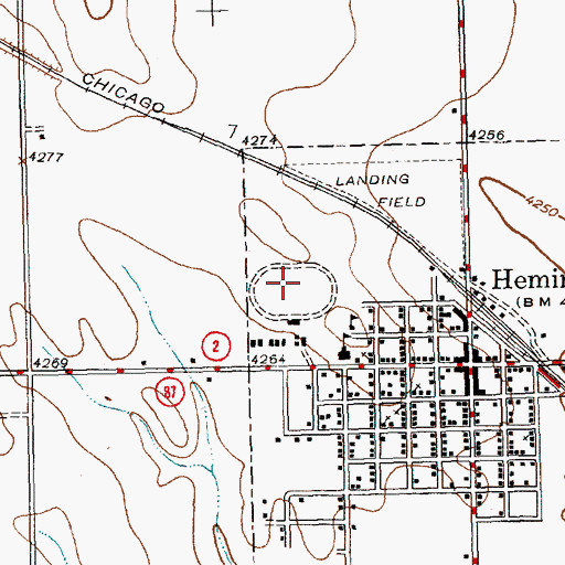 Topographic Map of Box Butte County Fairgrounds, NE
