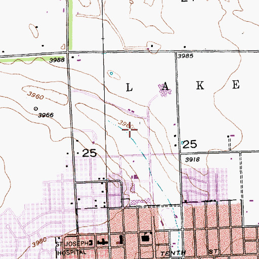 Topographic Map of Laing Park, NE