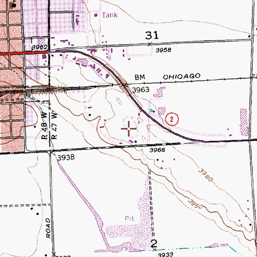 Topographic Map of Alliance Speedway, NE