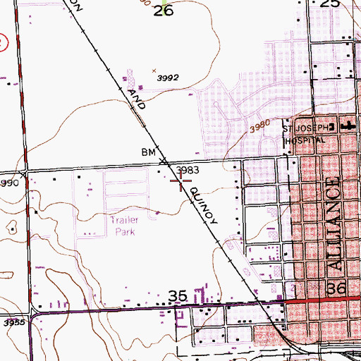 Topographic Map of Cody Medical Associates, NE