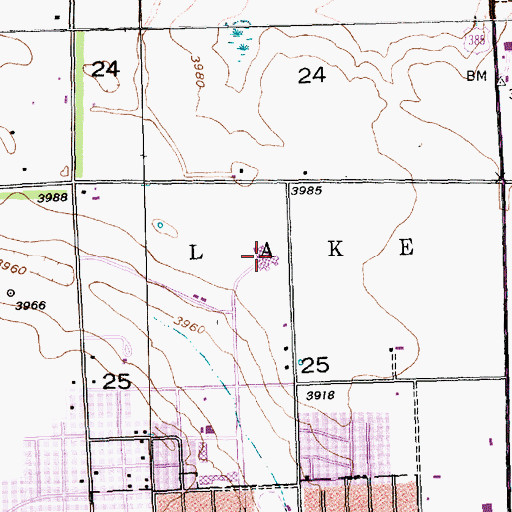 Topographic Map of Box Butte General Hospital, NE