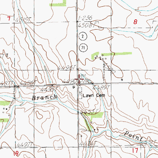 Topographic Map of The Sidney-Black Hills Trail Historical Marker, NE