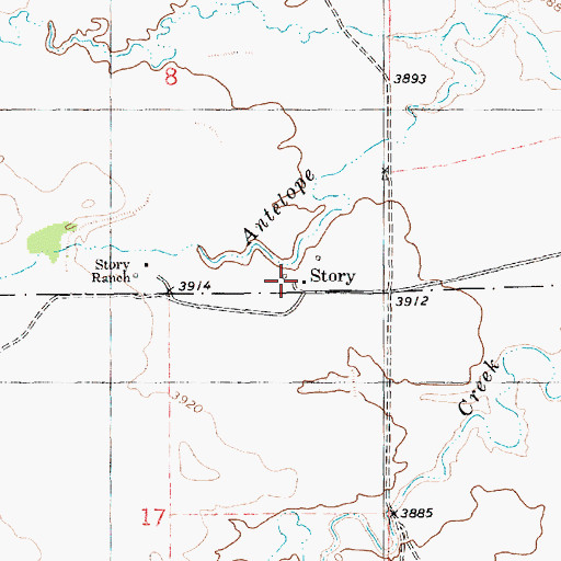 Topographic Map of Story Post Office (historical), NE
