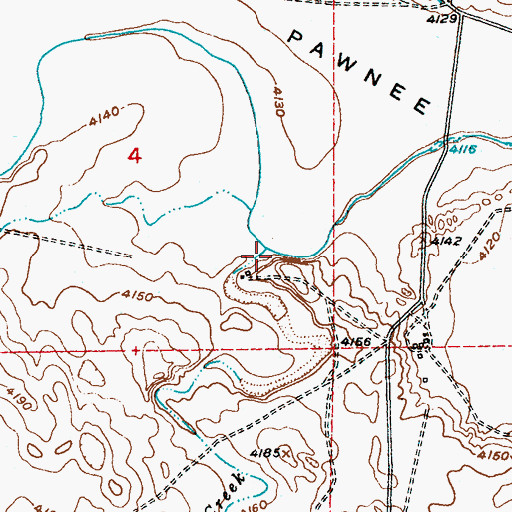Topographic Map of Sand Creek, CO