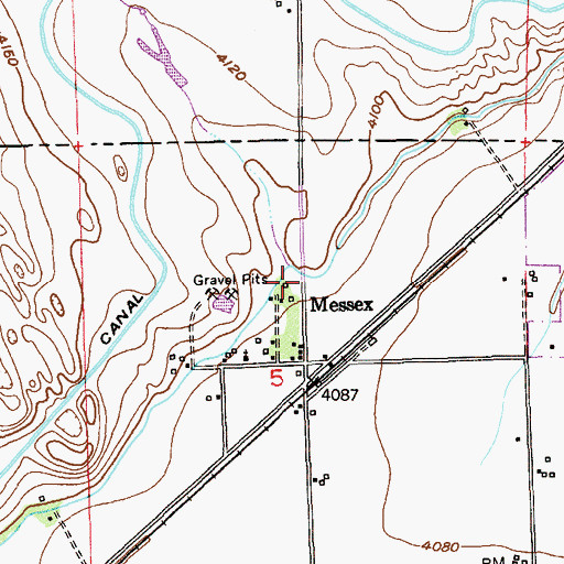 Topographic Map of L F Draw, CO