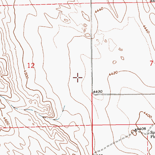 Topographic Map of Chalk Butte Public School, NE