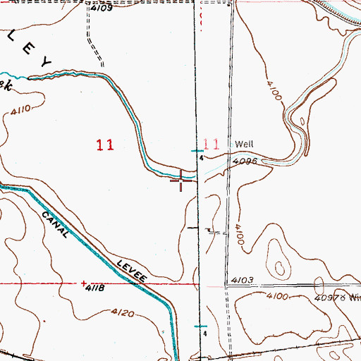 Topographic Map of Pawnee Valley, CO
