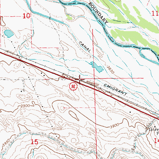 Topographic Map of Brockhoff, NE