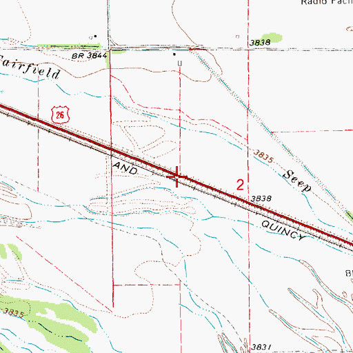 Topographic Map of Winters, NE