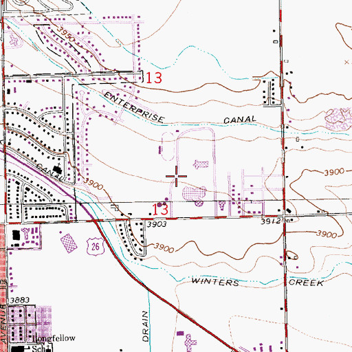 Topographic Map of Western Nebraska Community College Library, NE