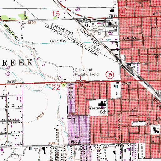 Topographic Map of Church of Christ, NE