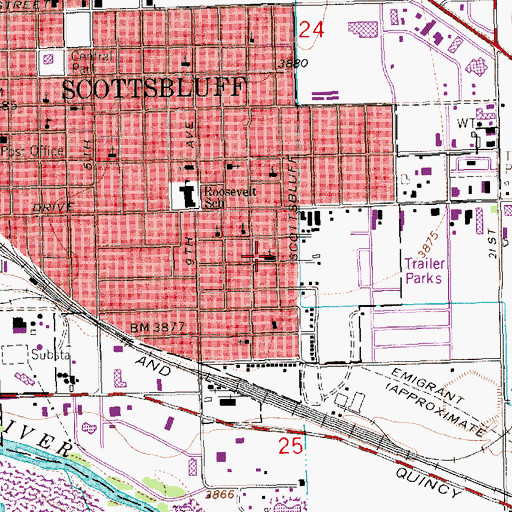 Topographic Map of Our Lady of Guadalupe Church, NE