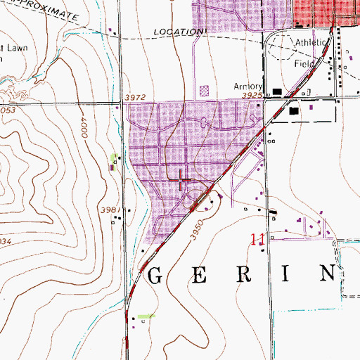 Topographic Map of Calvary Memorial Evangelical Free Church, NE