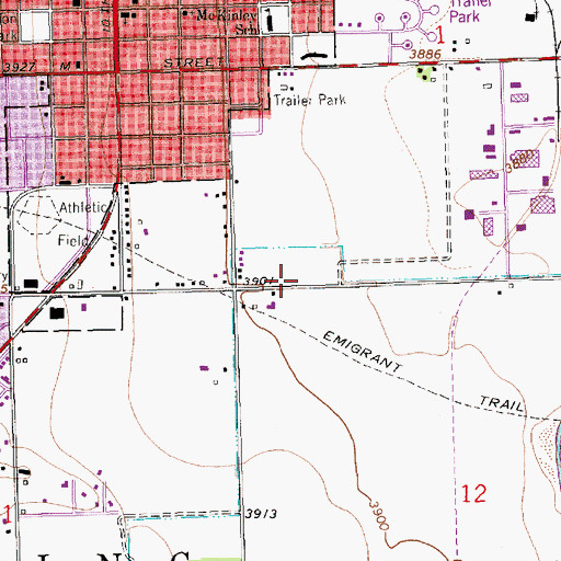 Topographic Map of McLellan Park, NE